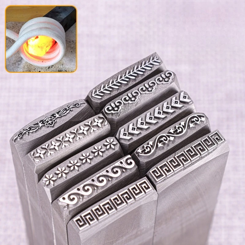 19×5mm Hand Stamping Steel Chisel Set, Tool for Gold & Silver Bangle and Leather Engraving, for DIY Handmaking