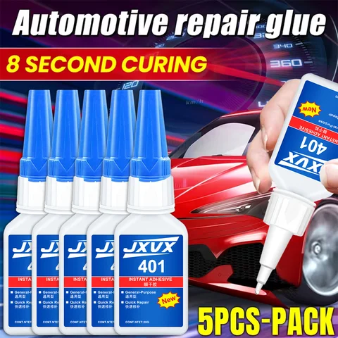 JXVX 401 Multi-Purpose Super Glue Cyanoacrylate Adhesive 20g Instant Fast Adhesive Rubber Wood Glass Stronger All Bonding Glue