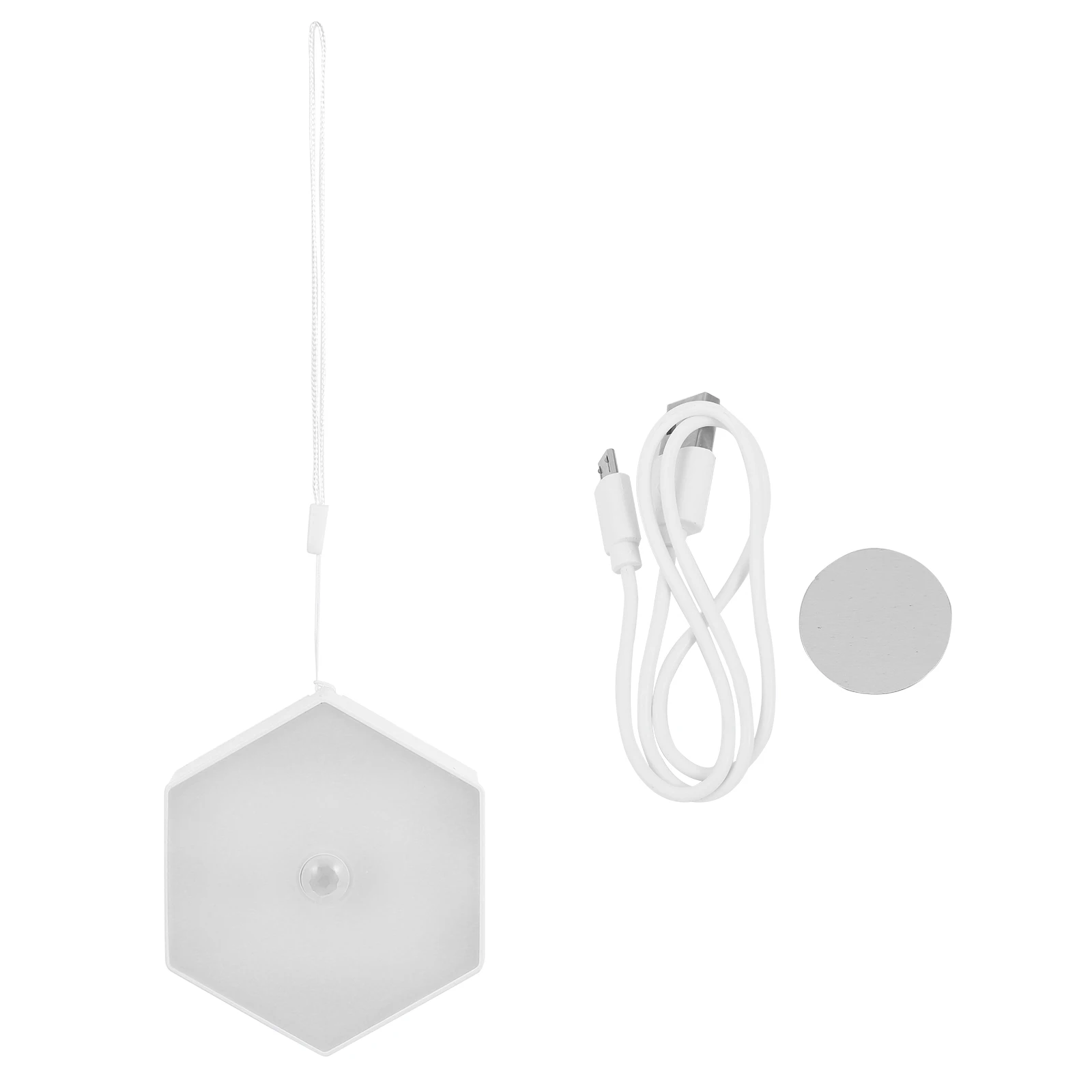 

1PC Hexagon Night Light Small Size Intelligent Control LED Lamp Adornment Body Sensing Decor Hexagonal Desktop Mode Switch Safe
