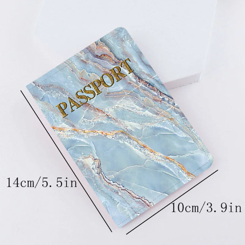 Passport Covers Travel Wallet Covers for Passports Marble Series ID Card Holder Fashion Wedding Gift Wallet Case Pu Leather