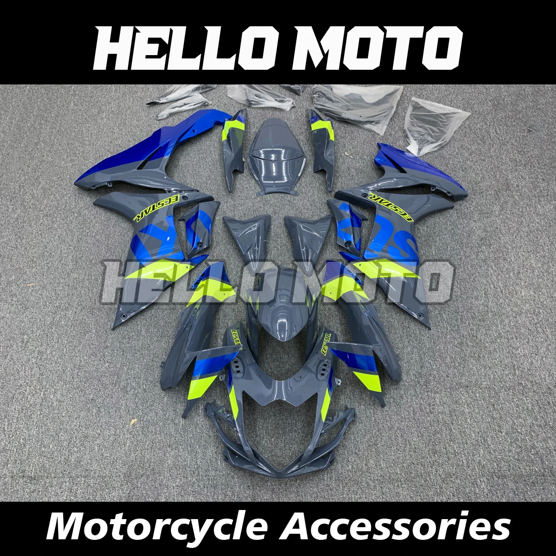 New ABS Injection Molding Motorcycle Fairings Kits Fit For L1 L2 L3 L4 L5 L6 L7 L8 L9 600/750cc 2011-2022 Bodywork Set