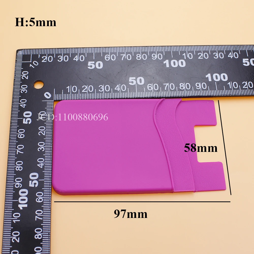 Silicone Phone Card Holder Wallet Case Phone Wallet Stick On Credit Card Holder Phone Pocket for Almost All Cell Phone