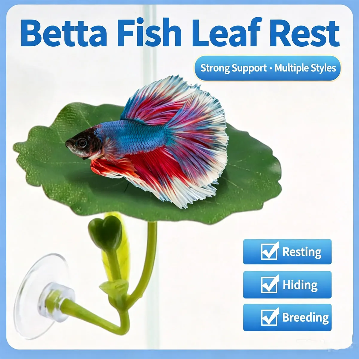 Simulation Betta Fish Rest Leaf Fish Hammock Artificial Aquarium Plant Betta Shelter Spawning Spot For Fish Tank Decoration