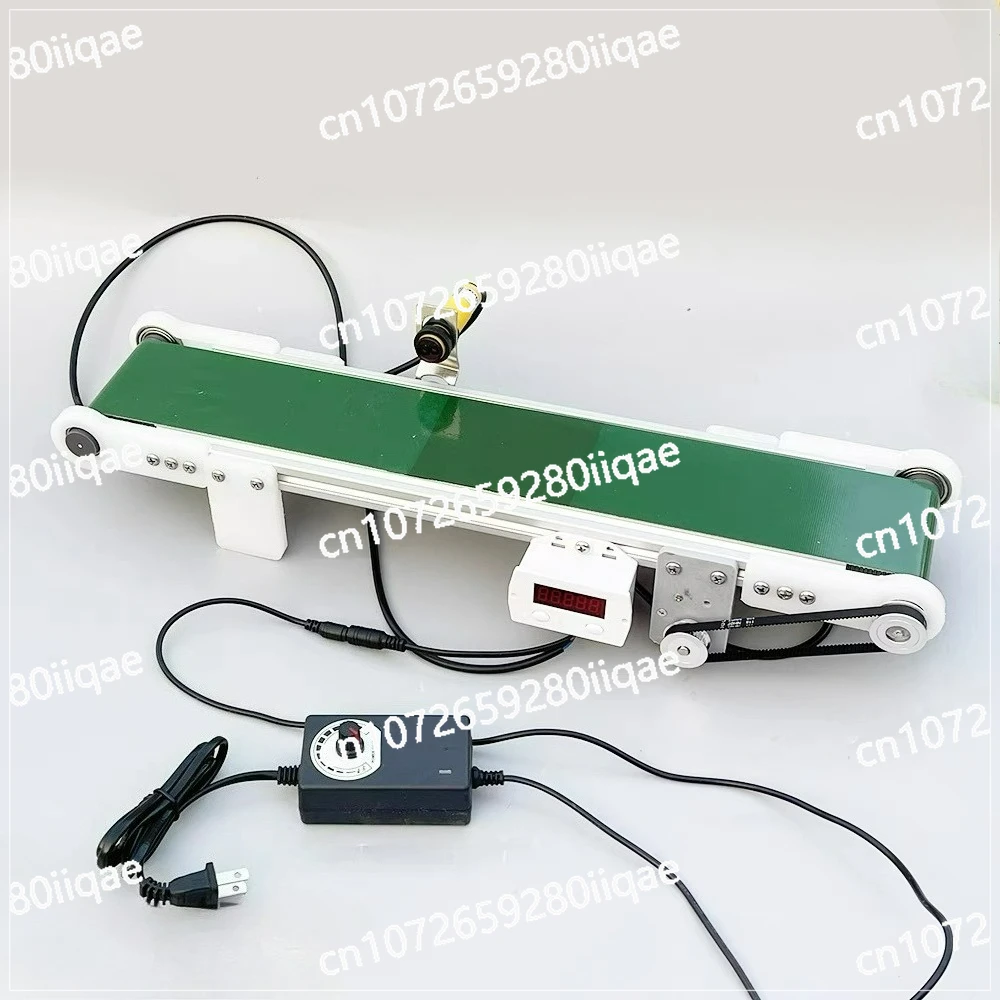 

Small Desktop Conveyor Belt Automatic Counter Production Line DIY Friction Experimental Device for Small Conveyor 10 * 50cm