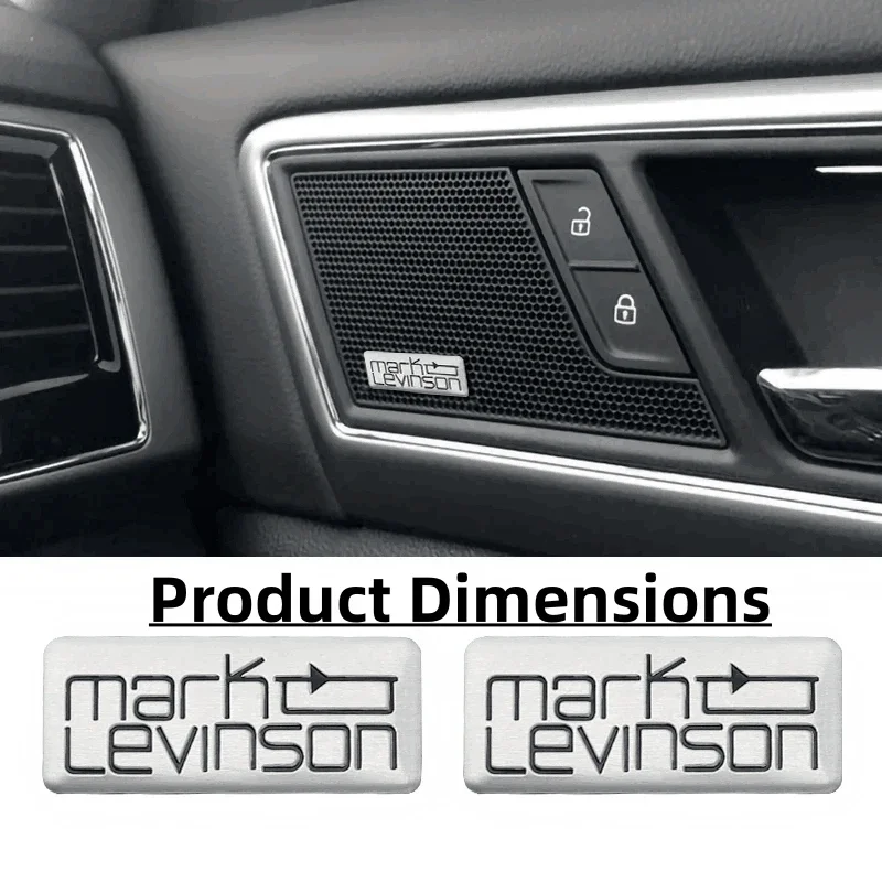 2/5/10/50pcs High-Quality MARK LEVINSON Car Hi-Fi Speaker Audio Speaker Badge Stereo Emblem New Stickers Car Styling Accessories