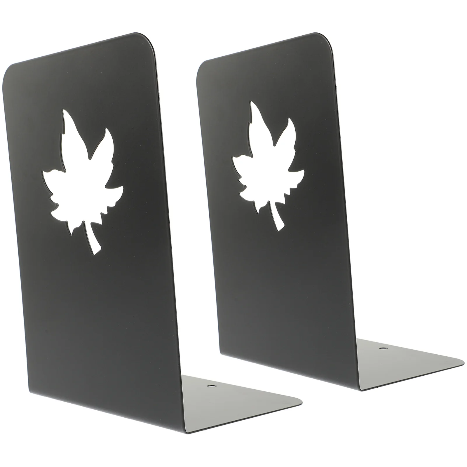

2 Pcs Rack Metal Bookend Convenient Organizer School Supplies Decorative Stands Office