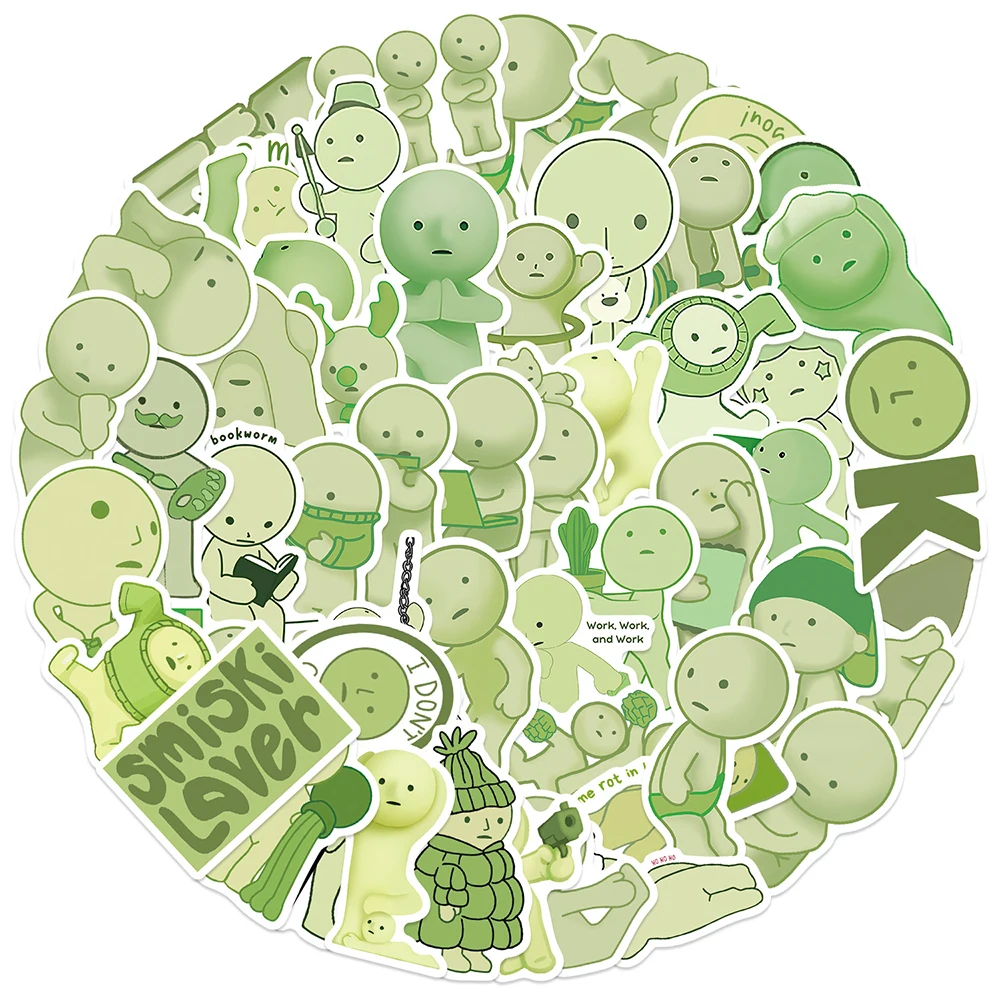 10/30/54pcs Divertenti Smiski Adesivi Kawaii Carino Graffiti Decalcomanie FAI DA TE Telefono Cancelleria Notebook PVC Adesivo Impermeabile per I Bambini Giocattolo