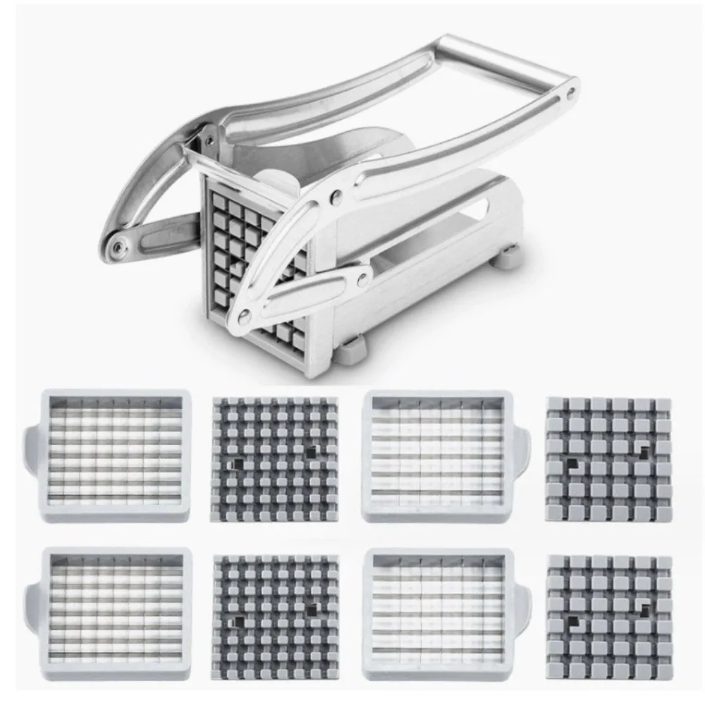 Blade Cutting Machine French Fry Cutter Stainless Steel Blades Chips Cutter Parts  36/64 Hole French Fry Potato Chips Cutters
