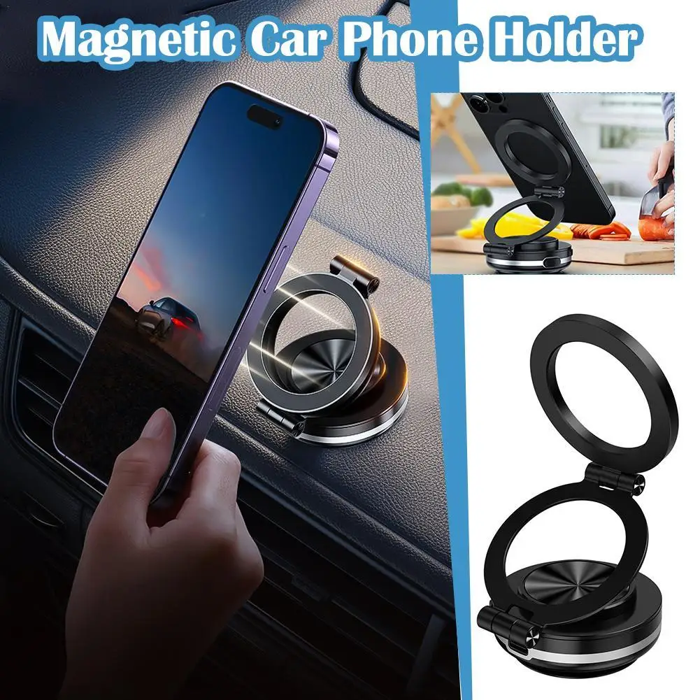 Electric Vacuum Adsorption Magnetic Mobile Phone Holder 360 Degree Rotation Car Magnetic Holder 3kg Super Strong Pulling Force