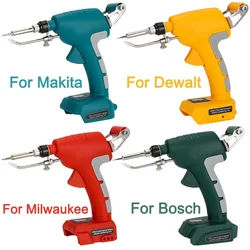 Pistola de soldadura eléctrica de estaño portátil, inalámbrica, envío automático, batería de litio de 18V para Makita, Dewalt, Milwaukee, Bosch