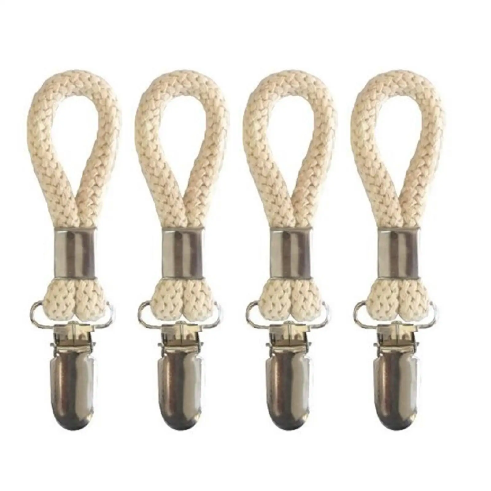 Kitchen Towels Clip Braided Cotton Loop Organizer Clip On Hooks Tea Towel