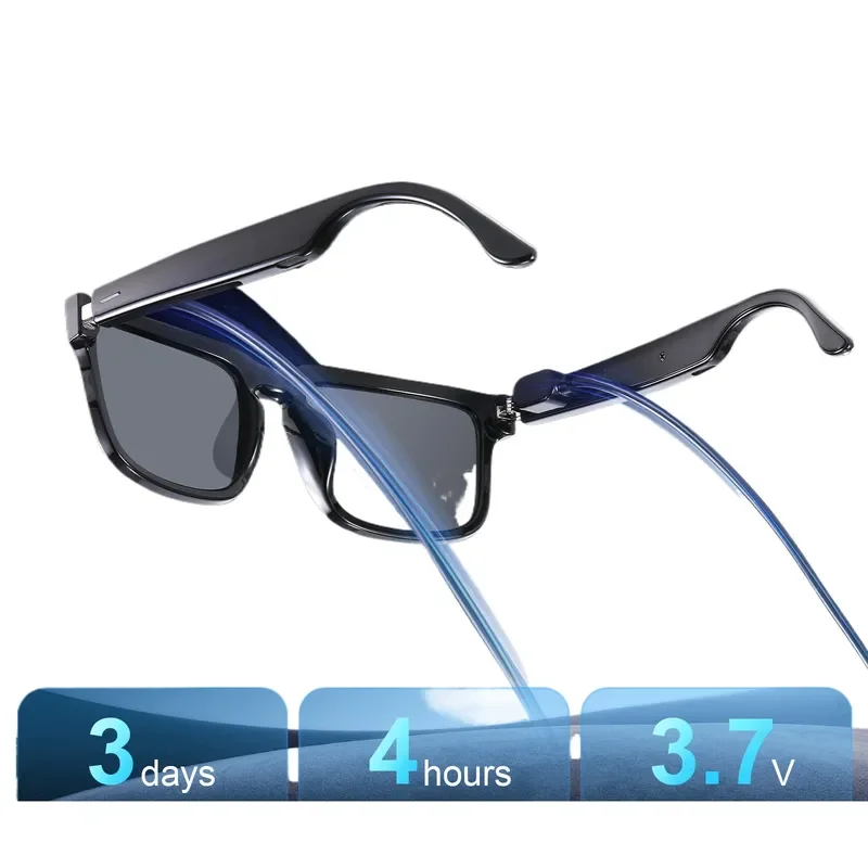 GL2 Smart AI Glasses Polarized Sunglasses with Audio Call Magnetic Charging Bluetooth Headset for Men Women Riding Driving