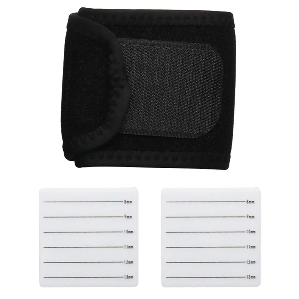 

2Pcs Eyelash Extension Hand Plate Lash Pallet with Adjustable Wrist Strap Lightweight Comfortable Eyelash Extension Holder