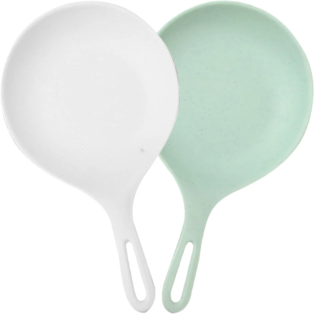 

2pcs Salad Dessert Pasta Dinner Plate Serving Plate Handle Simple Dessert Dish Portable Handle Dish Snacks Appetizers Steaks