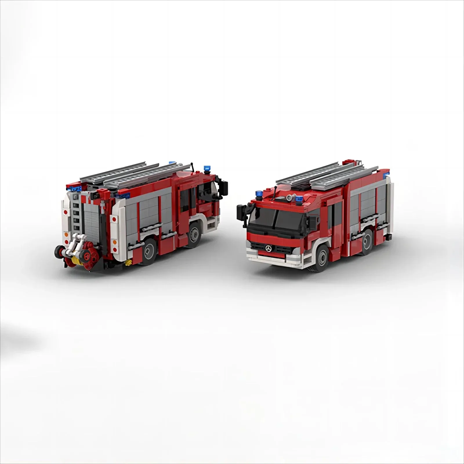 1019PCS City Fire Truck Technik Architectuur Modulaire bouwsteen Assembly Collection Model Kit, Cadeaus voor volwassenen kinderen