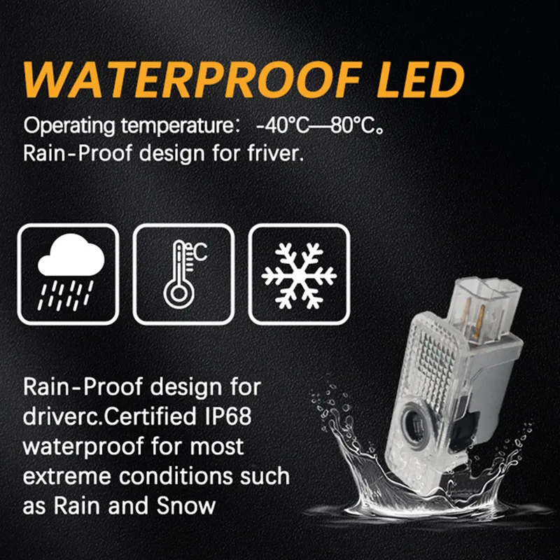 Led Car Accessorie For Audi S line A3 A4 A5 A6 B6 B7 B8 C5 C6 C7 A7 A8 Q3 Q5 Q7 TT Car Logo Laser Projector Welcome Door Lights view 4