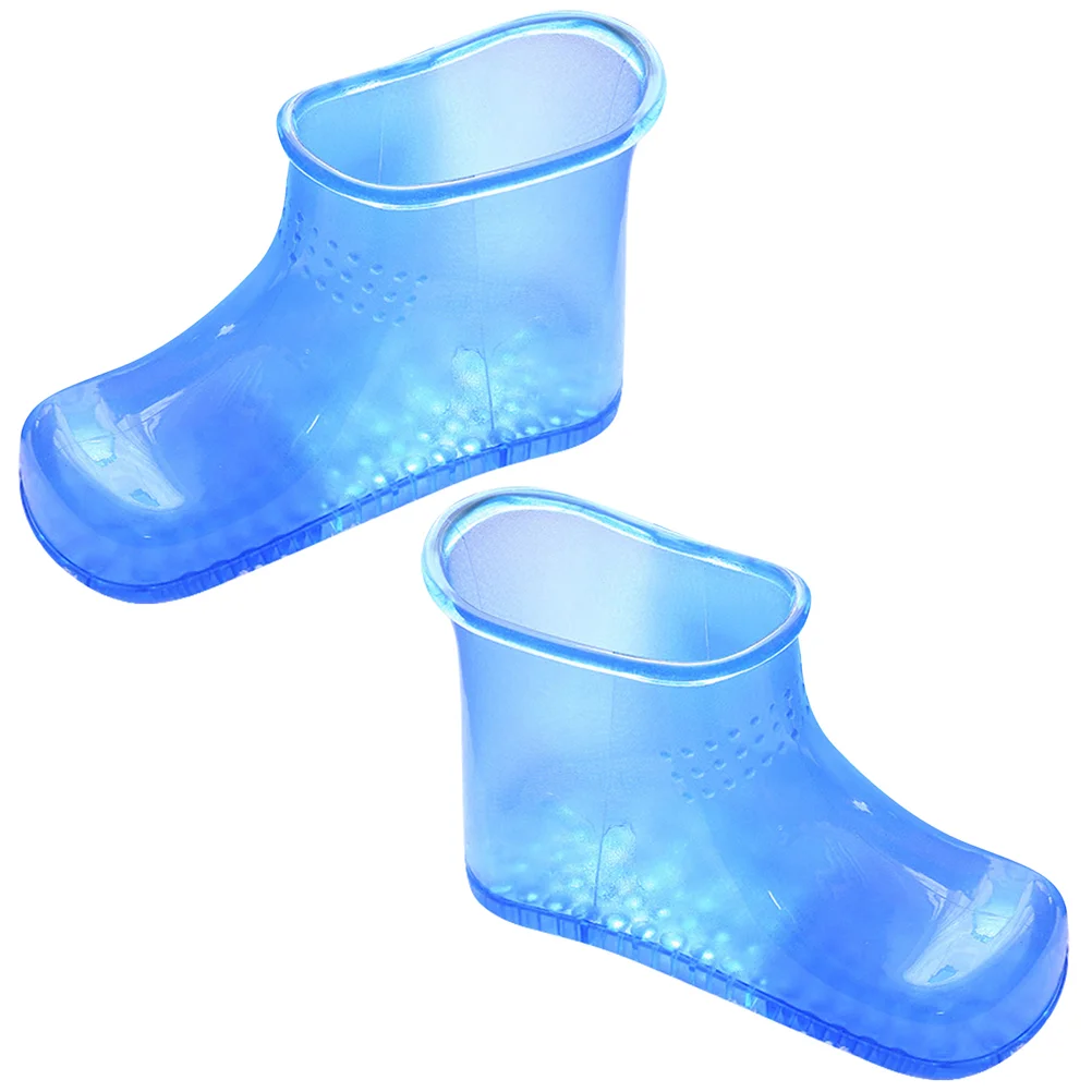 

Foot Bath Massager Massaging Boots Fold Shoes Pvc Portable Bathing Travel Home Soak