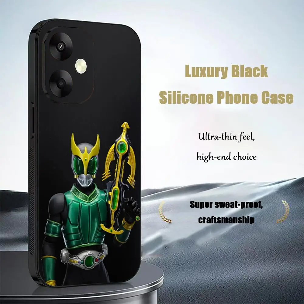 Kuuga K-Kamen R-Rider Cool Phone Case For Xiaomi Redmi 14C 13C 12C Note14 13 12 11 10 Pro Plus S Soft Black Phone Cover