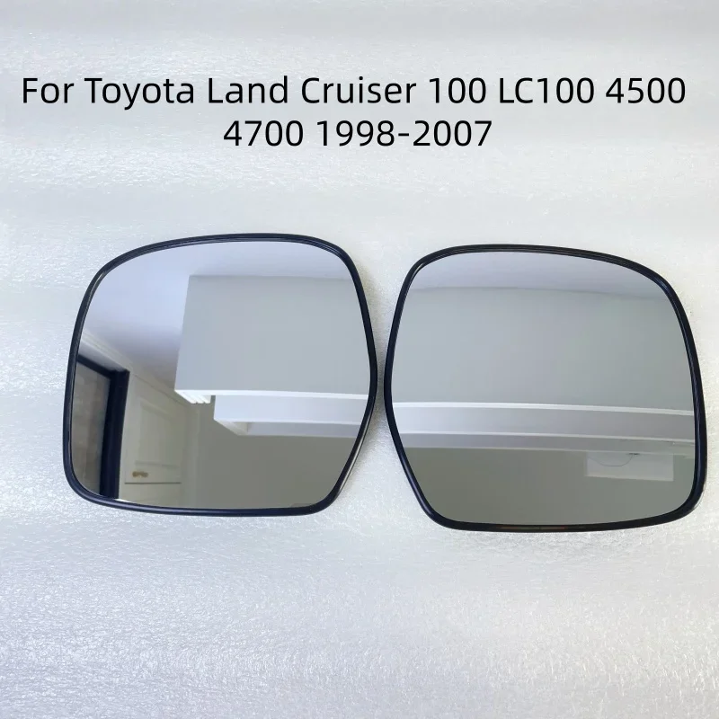 Wide Angle Heated Rearview Mirror Glass For Toyota Land Cruiser LC80 LC90 LC95 LC100 4500 4700 1998-2004 Replacement Lens
