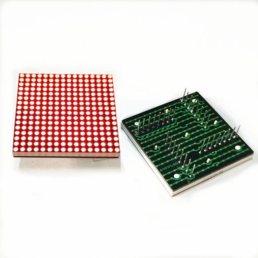

4Pcs F1.9MM 16x16 High Brightness Red Light Dot Matrix Module 40*40*4MM Dot Matrix LED Digital Display Common Anode Cathode
