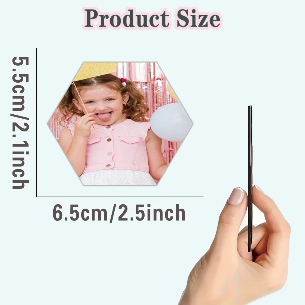1pc DIY Customizable Picture Magnetic Fridge Magnet For Refrigerator Door Customized Picture Styling Refrigerator Decoration
