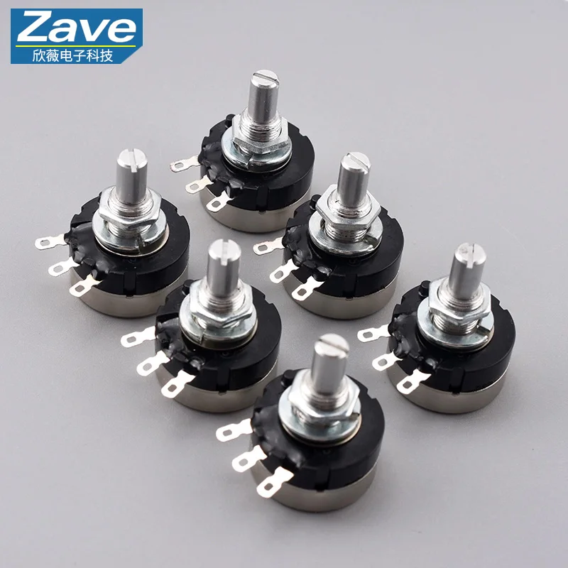 RV24YN 20S Inverter Single-Turn Speed Control Potentiometer - 1K/5K/10K/20K/50K/100K/500K (Resistance Values)