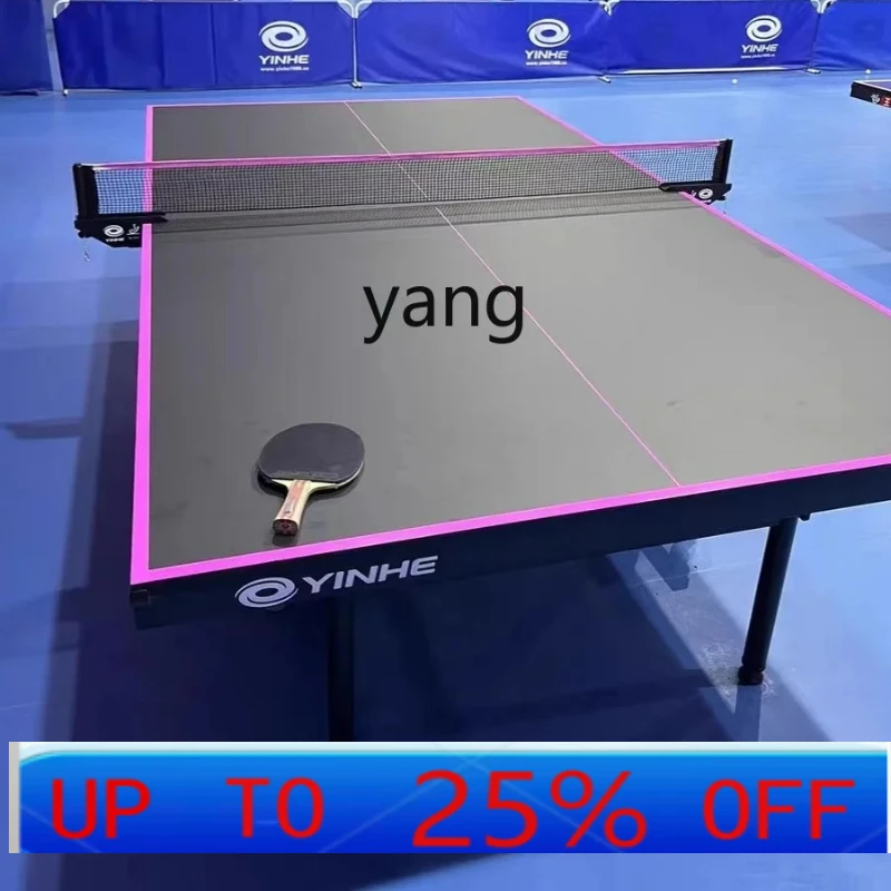 lmm Table Tennis Competition Black Table Top Movable Folding Color Table Household