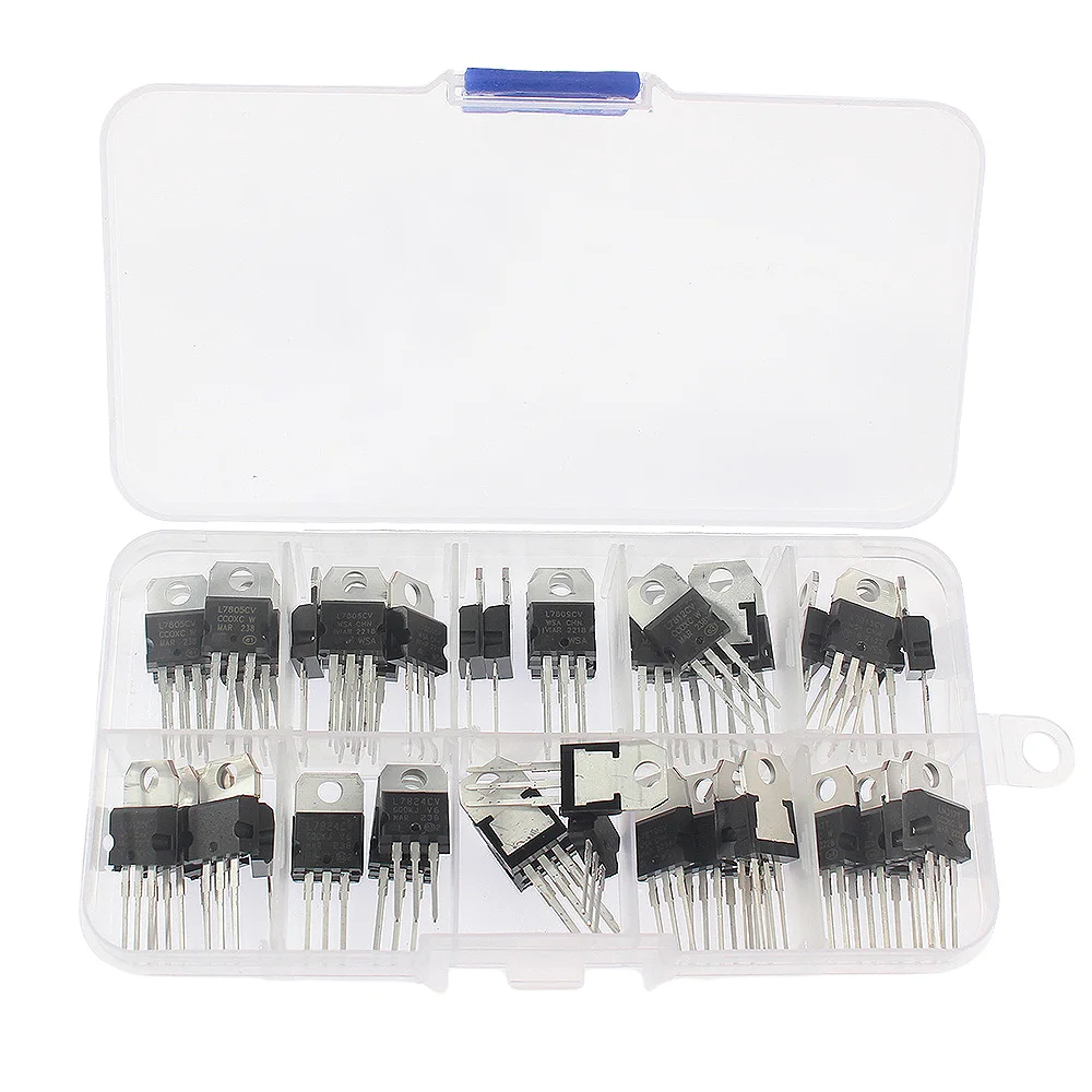 5/50PCS Voltage Regulator IC kit LM317T L7805CV L7806CV L7808CV L7809CV L7810CV L7812CV L7815CV L7818CV L7824CV TO-220