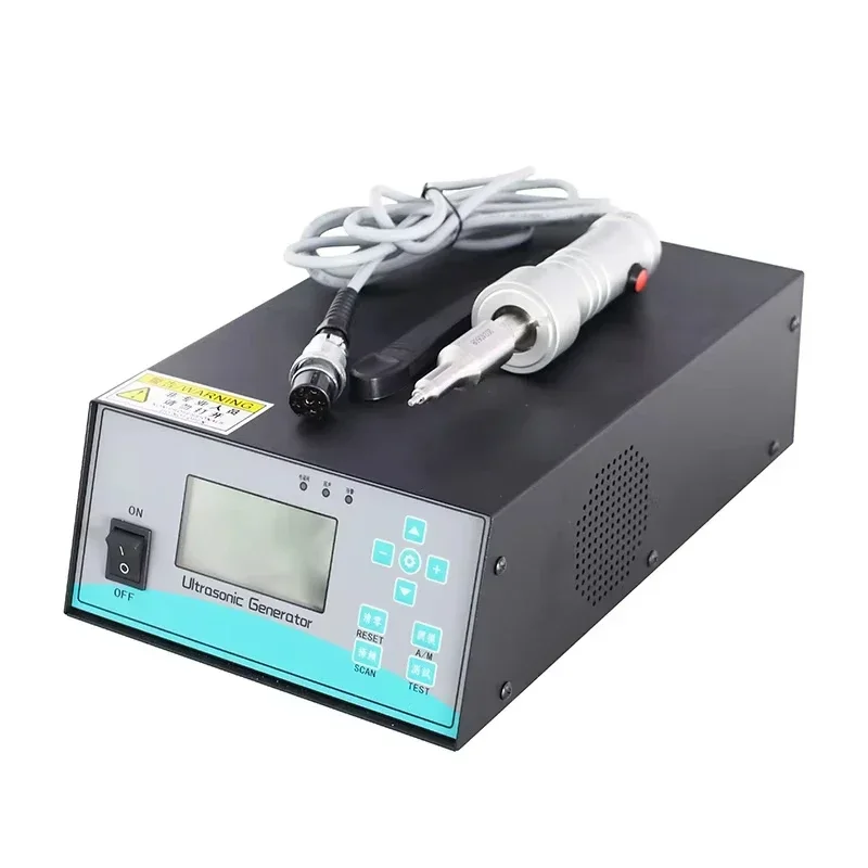 Semi-automatic sonic Plastic Welding hine with Hand Held Gu n