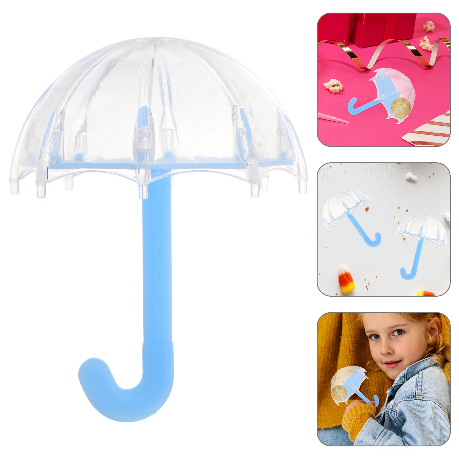

12Pcs Mini Umbrella Candy Boxes Plastic Wedding Favor Boxes Party Treat Holders Birthday Decorative Packaging Candy Box