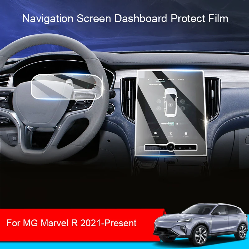 Car GPS Navigation Screen Protect Nano Film For MG Marvel R 2021-Present Dashboard Display TPU Sticker Interior Auto Accessory