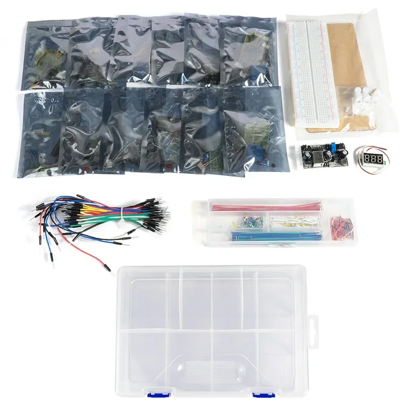 

Circuit board welding practice breadboard experimental kit twelve module components package DIY electronic production assembly
