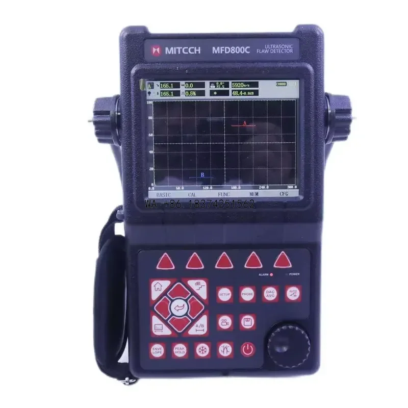 Wmwmnu for Mitech MFD800C Digital Intelligent Ultrasonic Flaw Detector 0 to 9999 mm Workpiece Inside Damage Checker