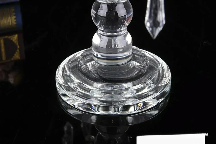 Factory Direct 2026 European style five-headed Roman column crystal candle holder outdoor wedding birthday candlelight dinner or