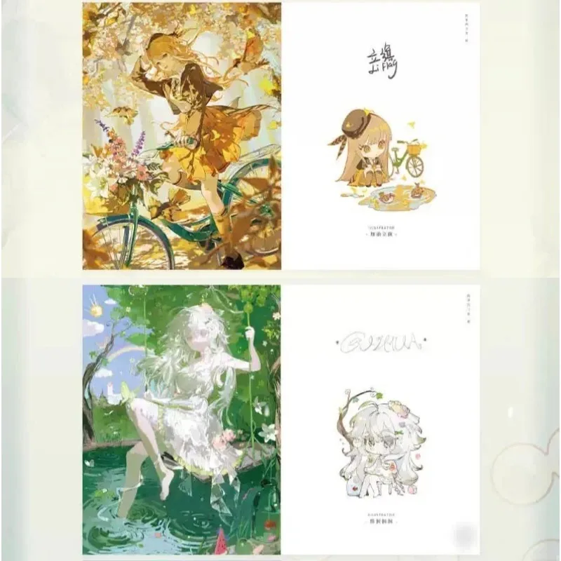 Aesthetic Art Book Artwork Illustration Collection Girls of The Four Seasons Hardcover Edition Original Painting Various Artists