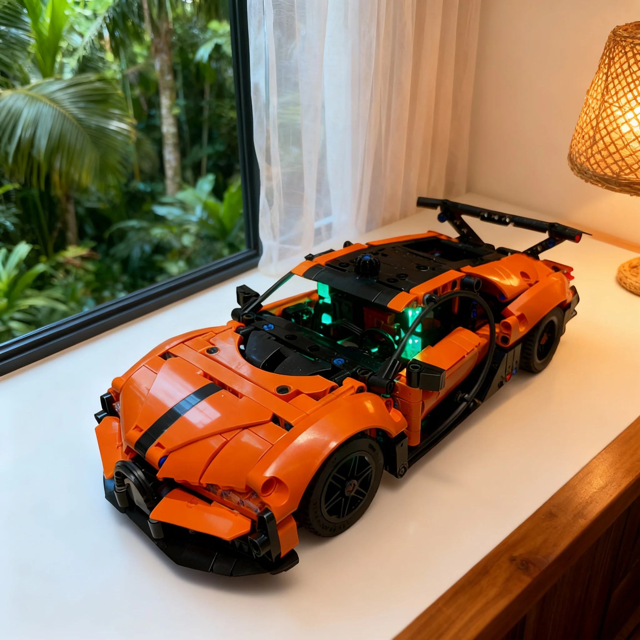 731pcs MOC RC Technical Bugattiess Chiron Pur Sport Hypercar 1 PF M 1 Servo Motor Model Building Blocks Christmas Gifts Toys 3D