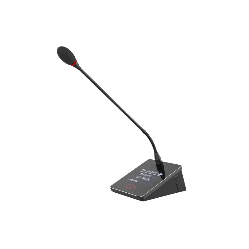Wireless Microphone System Pro UHF 4 Channel Lecture Desktop Gooseneck Mic for Karaoke Church Conference