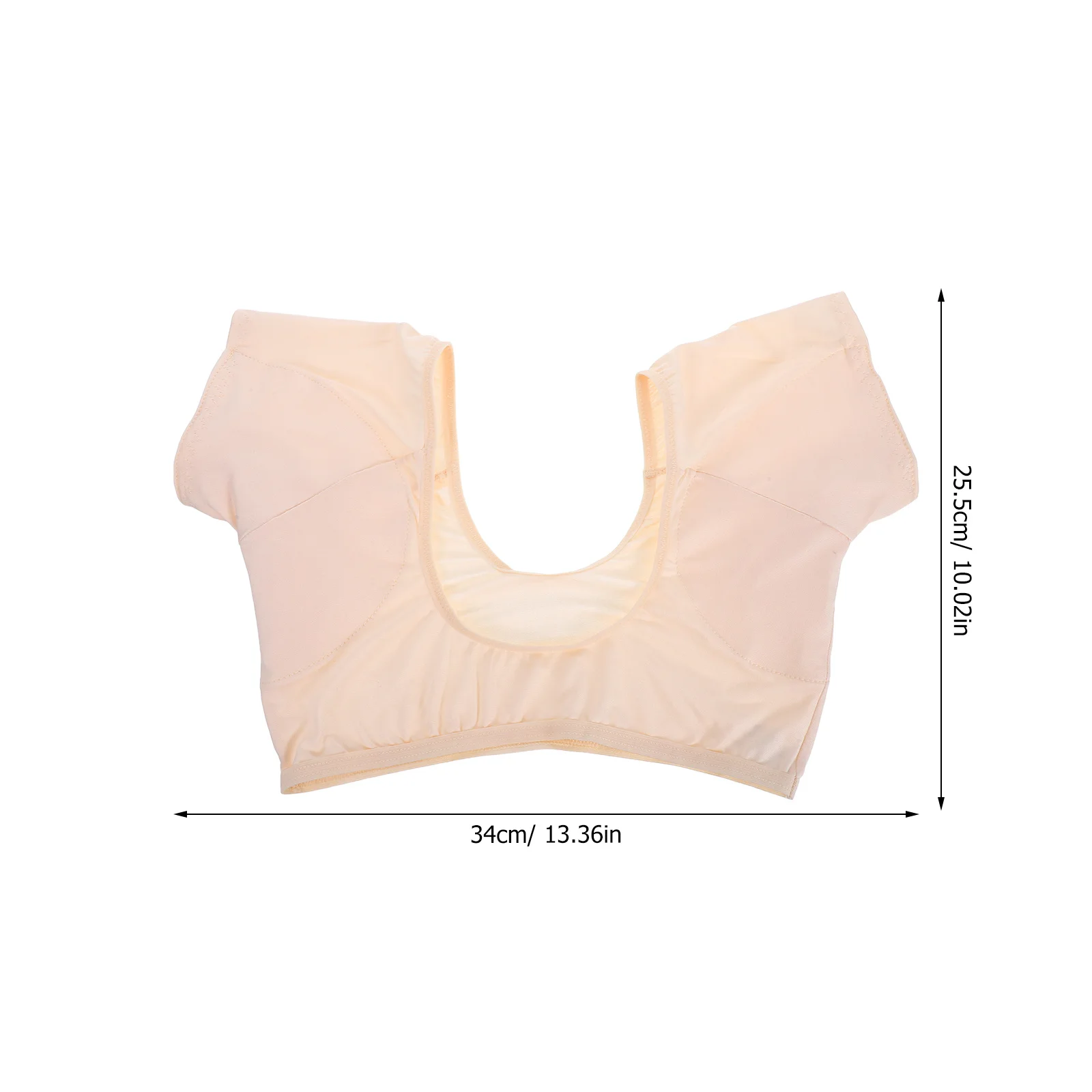 Chaleco para el sudor en las axilas, transpirable, seda de leche, secado rápido, antilavable, reutilizable, protección del vestido, 2 uds.
