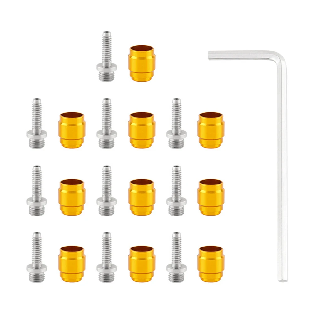 Slangfitting Set 10 Stuks Olijf 10 Stuks Inzetstuk Met Sleutel Voor Sram Hydraulische Remmen Slangfitting Set Fietsonderdelen