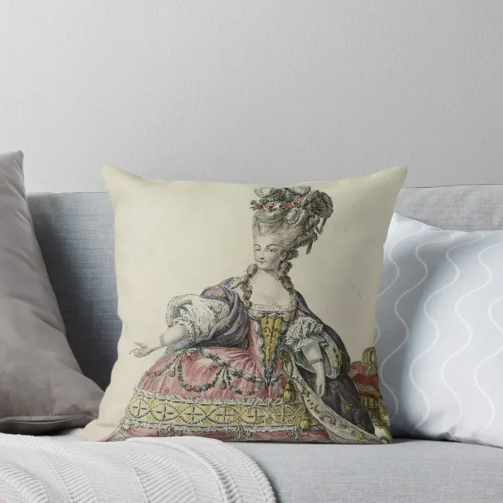 

Marie-Antoinette - Claude-Louis Desrais Throw Pillow christmas pillowcases Pillow Cover pillow