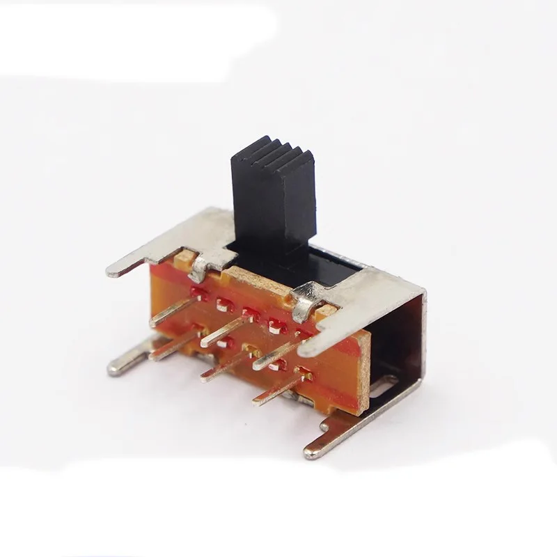 5pcs SK-22H03 double-row six-pin horizontal toggle power switch, 2-position six-pin side toggle switch for audio power amplifier