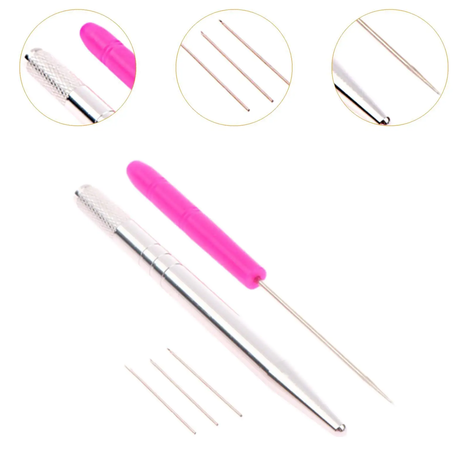 Rehair Needles Doll Hair Root Making Tool Lightweight Supply Sturdy Practical Hair Insertion for Dolls Doll Hair Rooting Tool