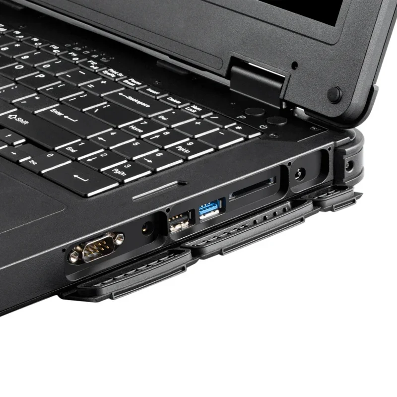 15.6 inch Industrial Back Mobile Computer Waterproof Fingerprint PC i7 Rugged Laptop Notebook