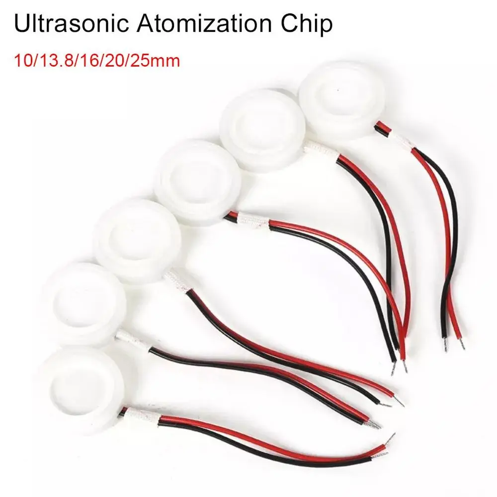 1Pcs 10/13.8/16/20/25mm Ultrasonic Atomization Film Plate 1.7Mhz 2.4Mhz 3.0Mhz Piezoelectric Ceramic Ceramic Disc Ring Sheet