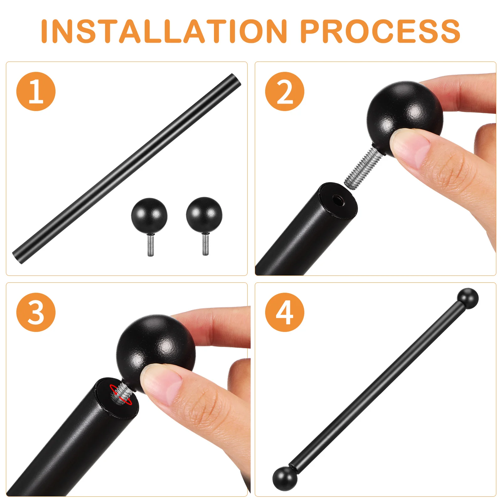 Headlamp Garden Light Crossbar Solar Power Lights for Outdoors Post Arm Rest Rods Flagpole Poles