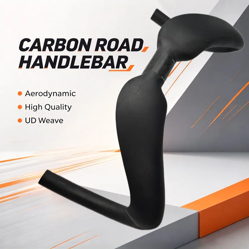 UD Weave Full Carbon No‑Logo Drop Bar Road Track Bicycle Handlebar 31.8mm 370/385mm Racing Cycling Upgrade Parts