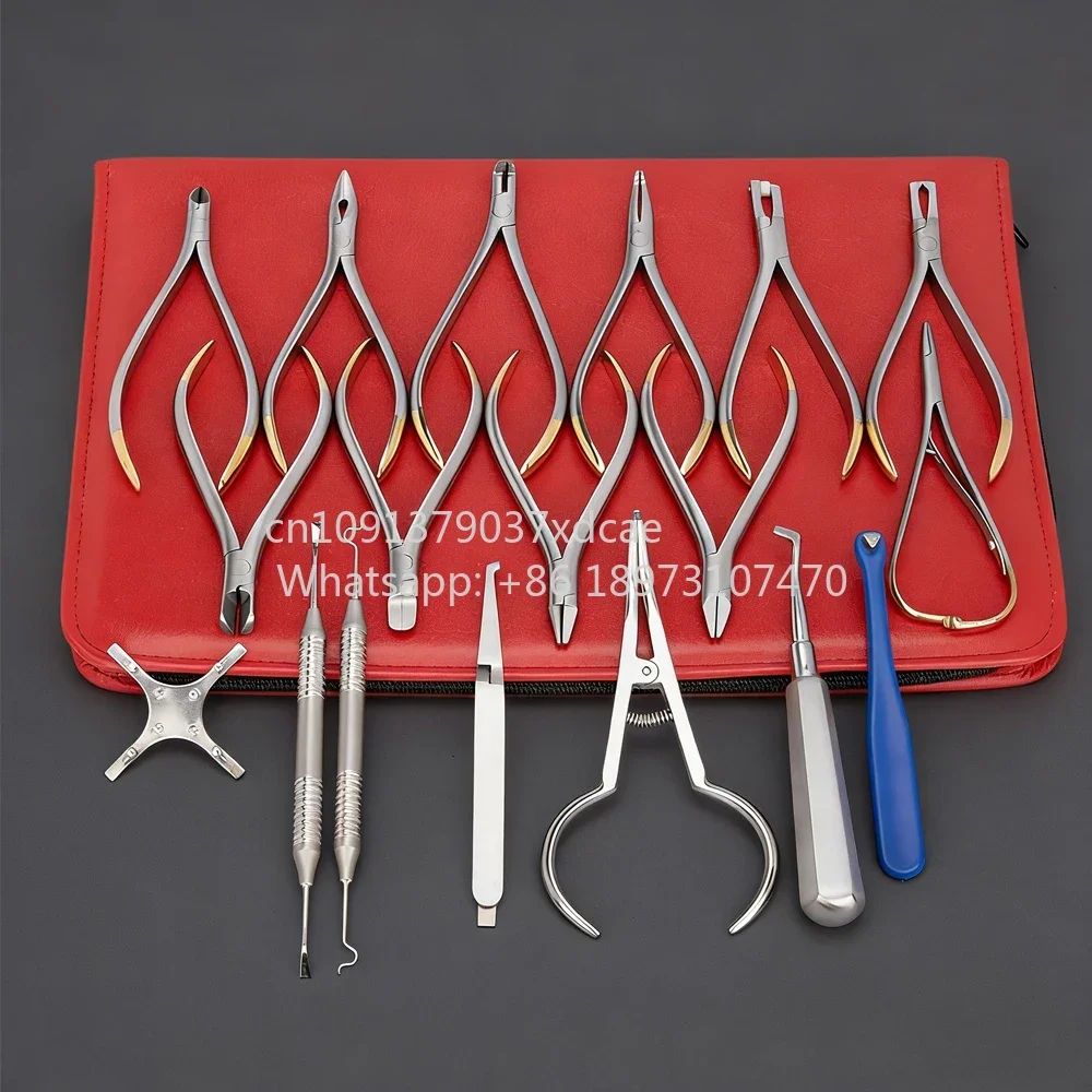 2026 NEWV 18Pcs/Set . Orthodontics Pliers Set With TC. Tools Kit Distal End Cutter Forceps . Instruments Pro