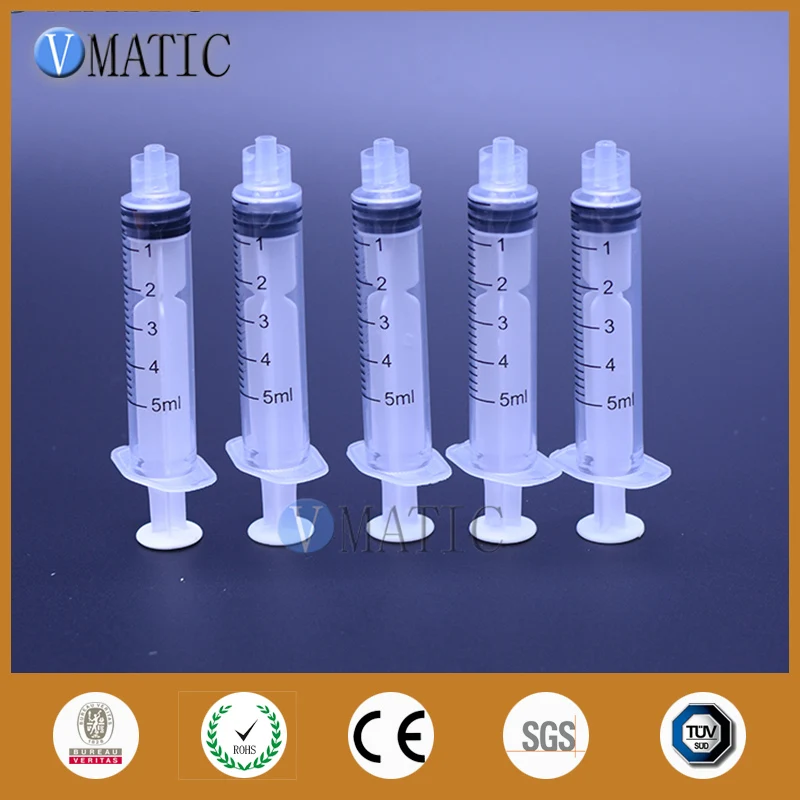 Free Shipping 100Pcs 5Cc/Ml Liquid Syringes Luer Lock Glue Dispensing Syringe