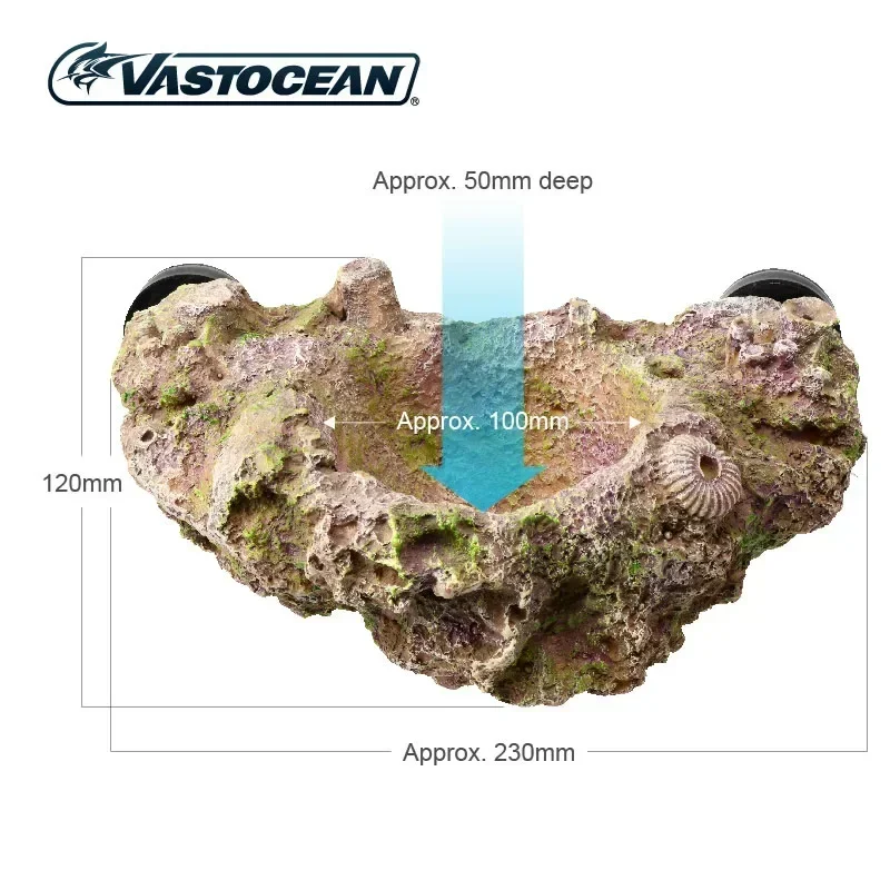 VASTOCEAN Resin Suspension Anemone Nest Magnetic Nipple Anemone Nest Carpet Nest Marine Aquarium Aquascape Stone