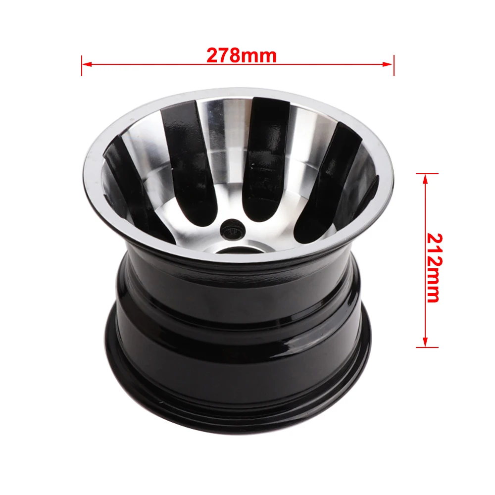 4Pc 10 inch Front & Rear Aluminum Wheel Hub Rims For 150cc 200cc 250cc ATV Go Kart Buggy Golf Cart Quad Bike Replacement Parts